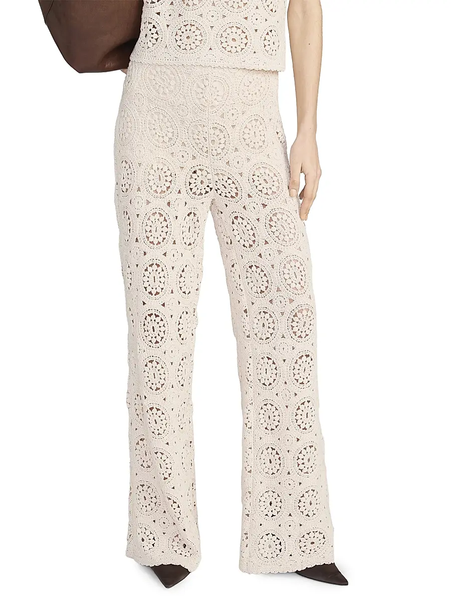 Frame Women's Crochet Cotton Pants | Thumbnail 4 Frame Women's Crochet Cotton Pants | Thumbnail 4