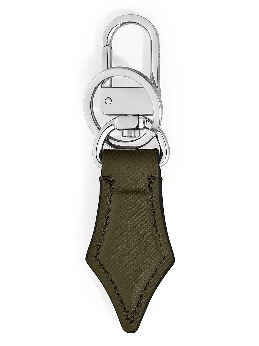 Montblanc Men's Sartorial Leather Nib Key Holder - Green | Thumbnail 2 Montblanc Men's Sartorial Leather Nib Key Holder - Green | Thumbnail 2