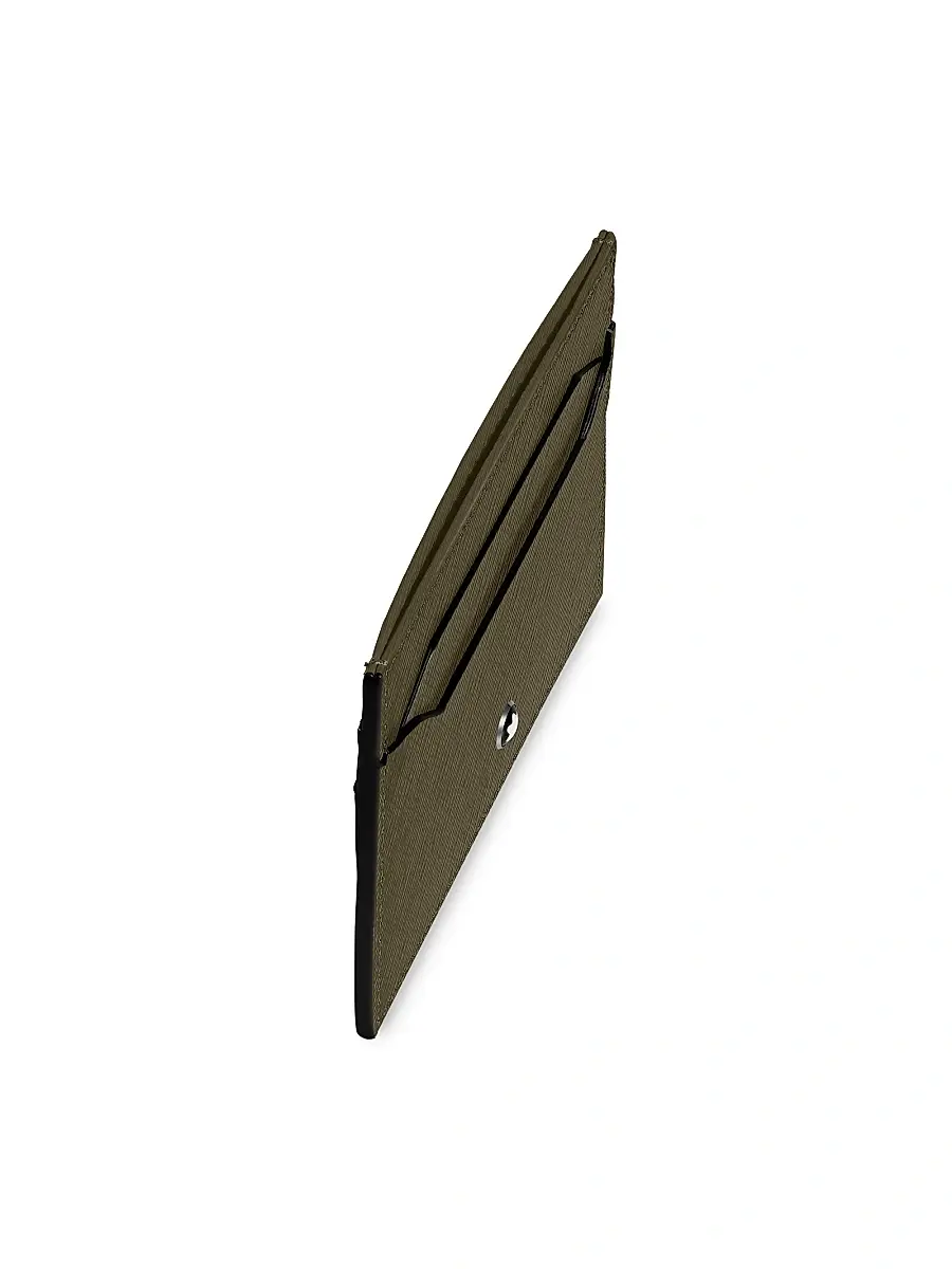 Montblanc Men's Sartorial Leather Card Holder - Green | Thumbnail 2