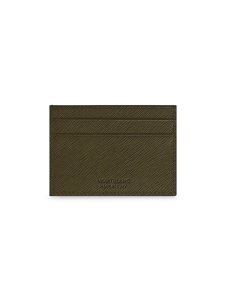 Montblanc Men's Sartorial Leather Card Holder - Green | Thumbnail 3