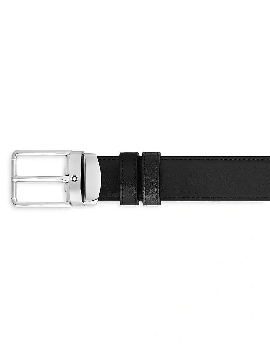Montblanc Men's Everyday Reversible Leather Belt | Thumbnail 2 Montblanc Men's Everyday Reversible Leather Belt | Thumbnail 2