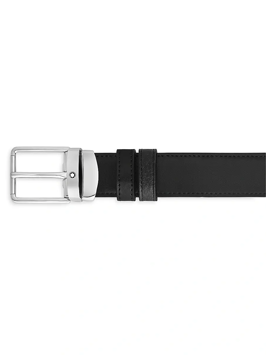 Montblanc Men's Everyday Reversible Leather Belt | Thumbnail 3 Montblanc Men's Everyday Reversible Leather Belt | Thumbnail 3