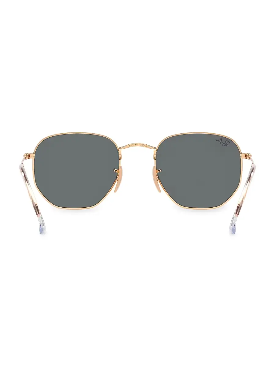 Ray-Ban Women's RB3548N 51MM Hexagonal Sunglasses - Rose Gold | Thumbnail 4 Ray-Ban Women's RB3548N 51MM Hexagonal Sunglasses - Rose Gold | Thumbnail 4