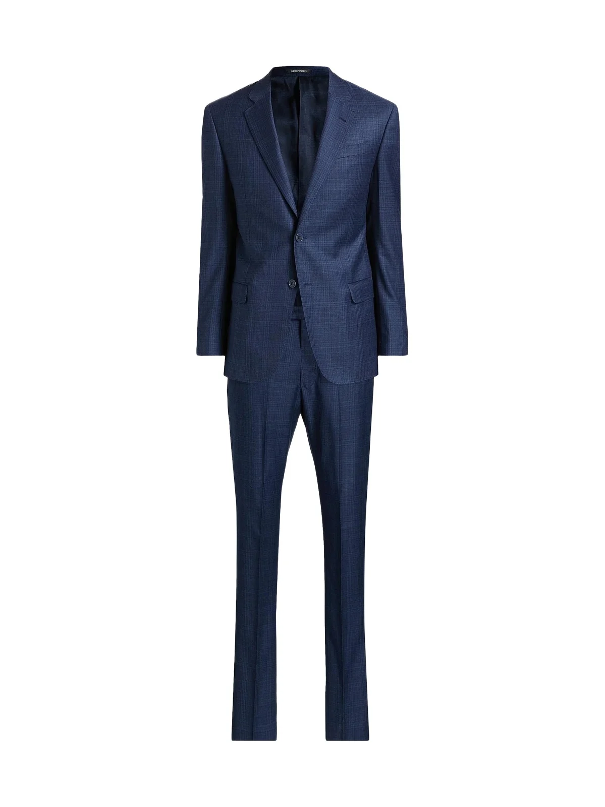 Emporio Armani Men's Windowpane Plaid Single-Breasted Wool Suit