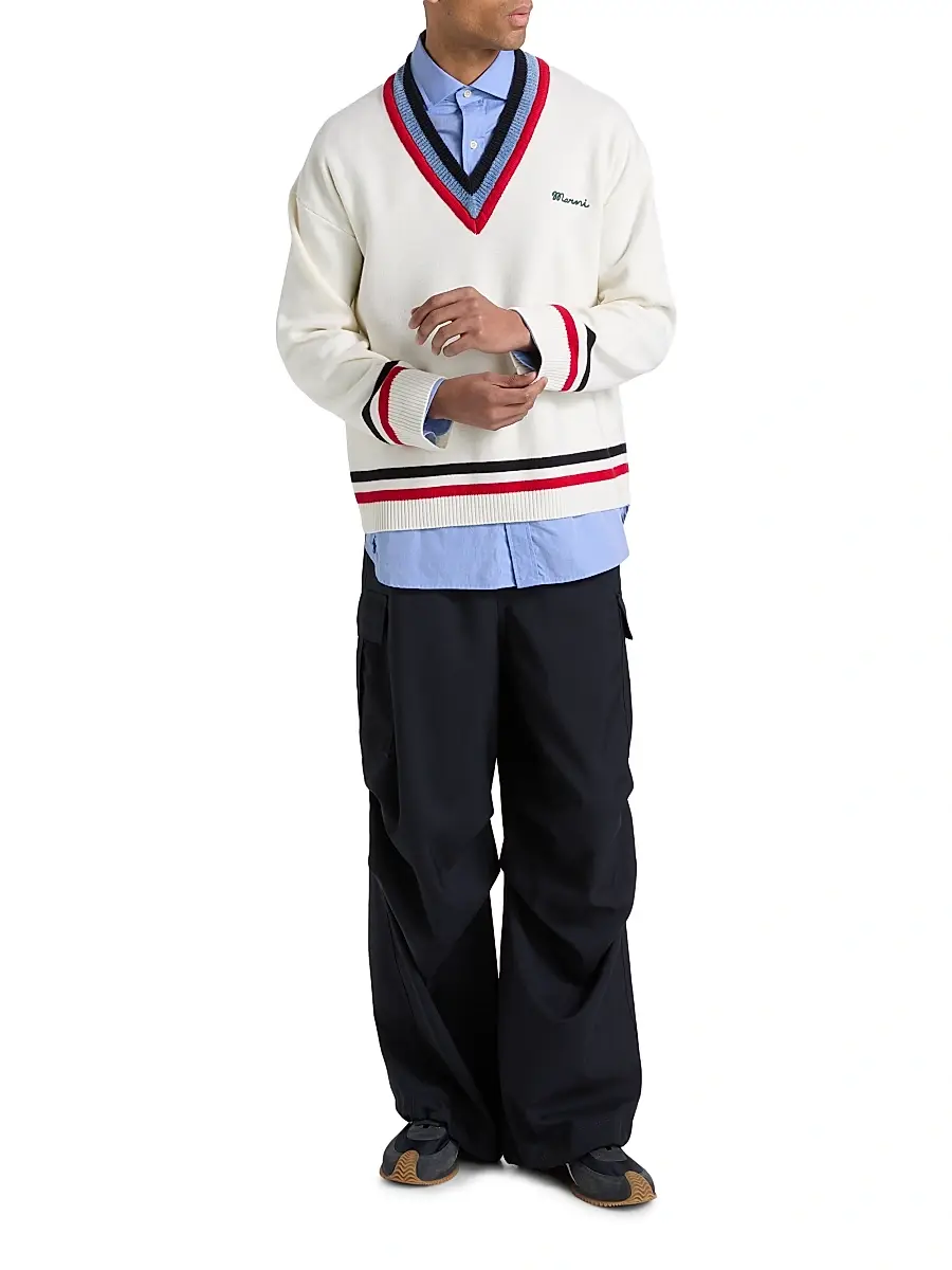 Marni Men's Tropical Wool Cargo Pants | Thumbnail 2 Marni Men's Tropical Wool Cargo Pants | Thumbnail 2
