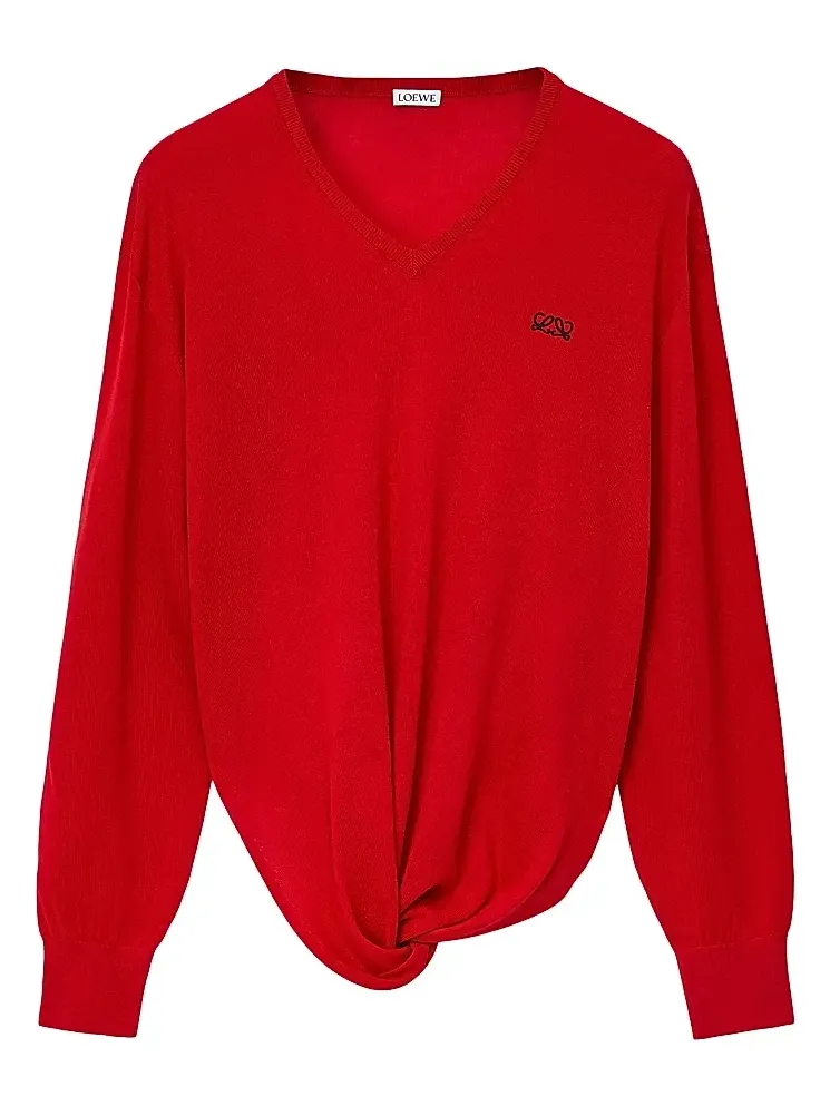 Women's Draped Wool Sweater Women's Draped Wool Sweater