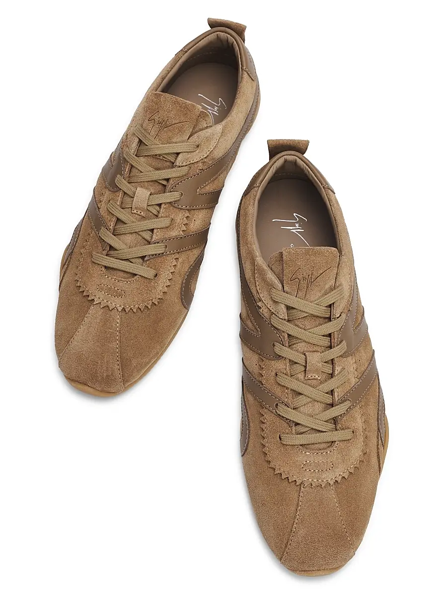 Giuseppe Zanotti Men's Top 10 Suede & Leather Low-Top Sneakers | Thumbnail 4