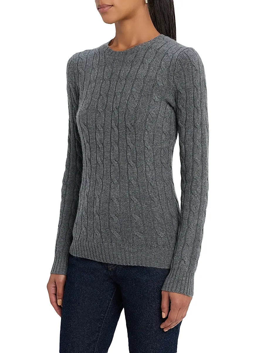 Polo Ralph Lauren Women's Cashmere Cable-Knit Sweater | Thumbnail 3