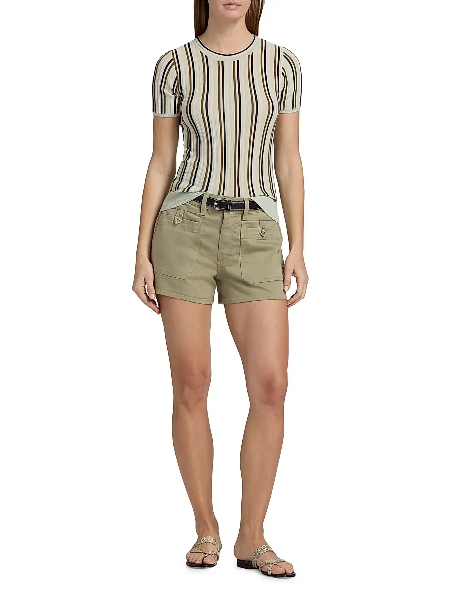 rag & bone Women's Victoria Striped Rib-Knit Top | Thumbnail 2 rag & bone Women's Victoria Striped Rib-Knit Top | Thumbnail 2