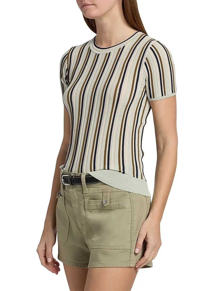 rag & bone Women's Victoria Striped Rib-Knit Top | Thumbnail 4 rag & bone Women's Victoria Striped Rib-Knit Top | Thumbnail 4