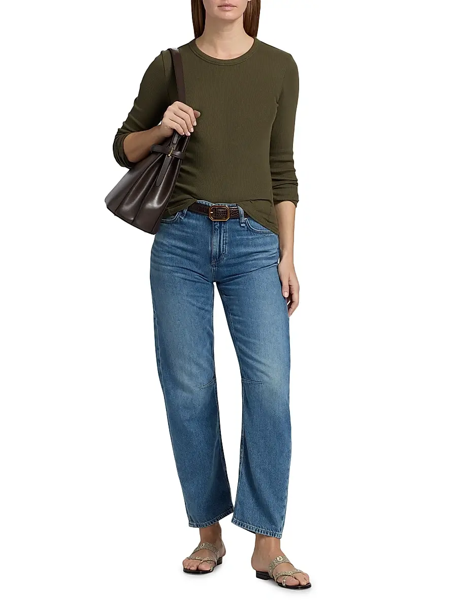 rag & bone Women's Featherweight Stevie Slim Tapered Barrel Jeans | Thumbnail 2 rag & bone Women's Featherweight Stevie Slim Tapered Barrel Jeans | Thumbnail 2