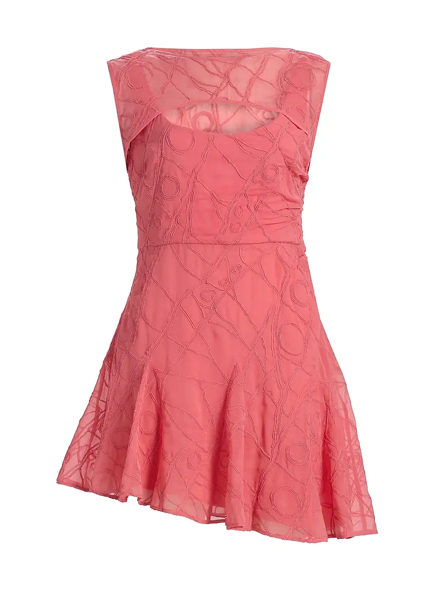 AMUR Women's Quartz Asymmetric A-Line Minidress - Aurelia | Image 1 AMUR Women's Quartz Asymmetric A-Line Minidress - Aurelia | Image 1