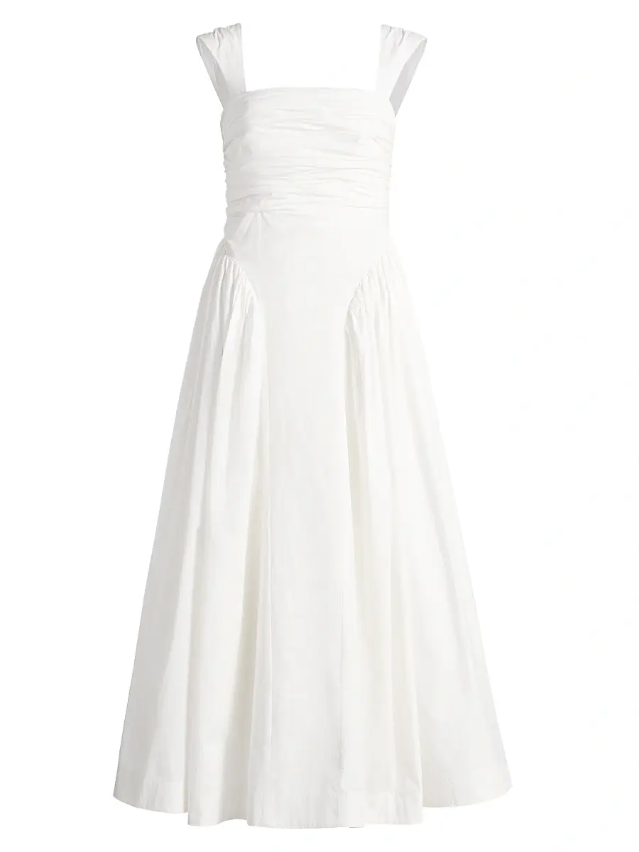 AMUR Women's Galilea Ruched Midi-Dress - | Image 1 AMUR Women's Galilea Ruched Midi-Dress - | Image 1