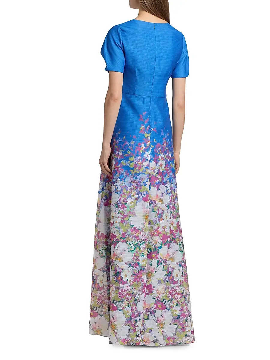 Kay Unger Women's Carlotta Floral Organza Gown | Thumbnail 5 Kay Unger Women's Carlotta Floral Organza Gown | Thumbnail 5