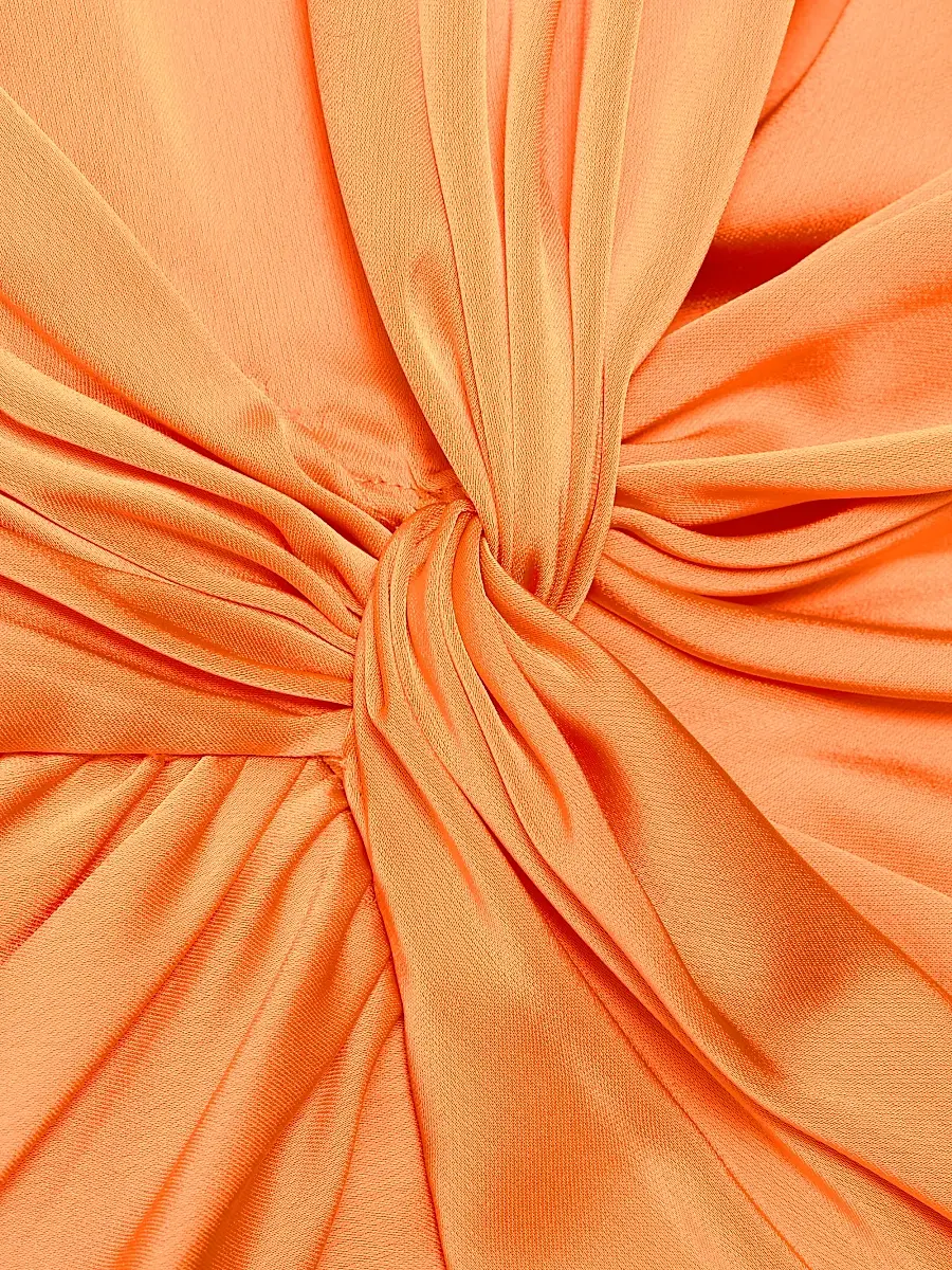 Et Ochs Women's Tatum Satin Draped V-Neck Gown | Thumbnail 7 Et Ochs Women's Tatum Satin Draped V-Neck Gown | Thumbnail 7