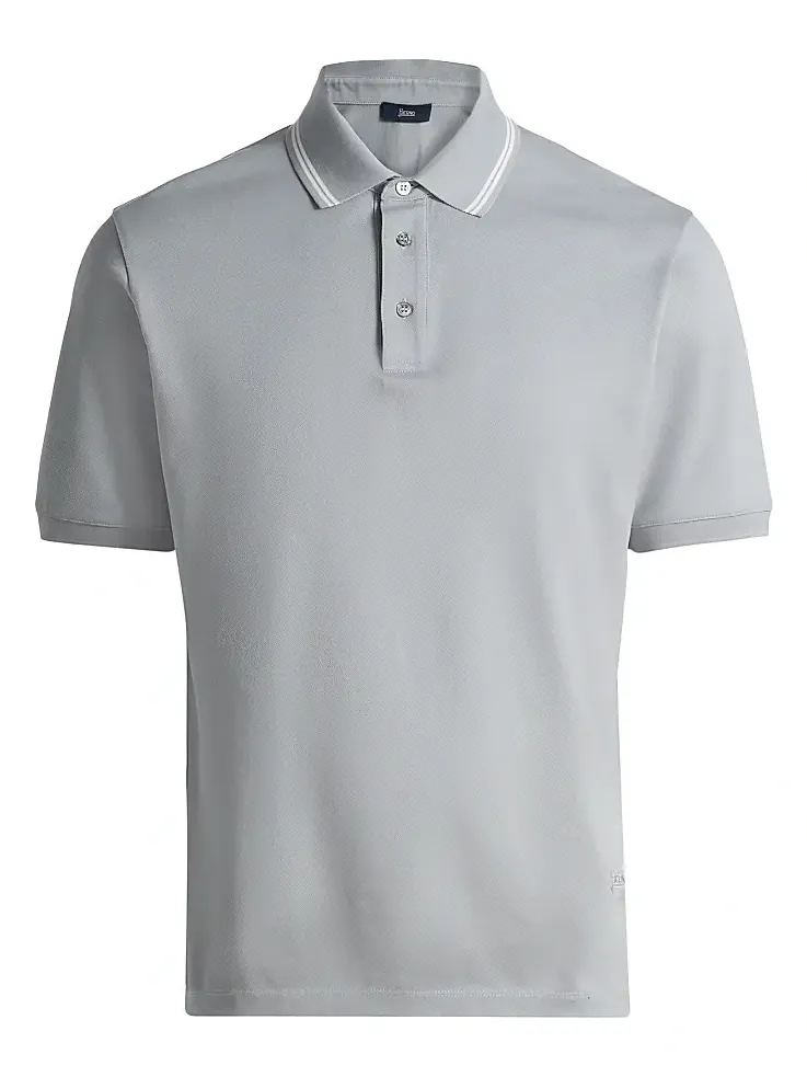 Men's Knit Cotton Polo Shirt Men's Knit Cotton Polo Shirt