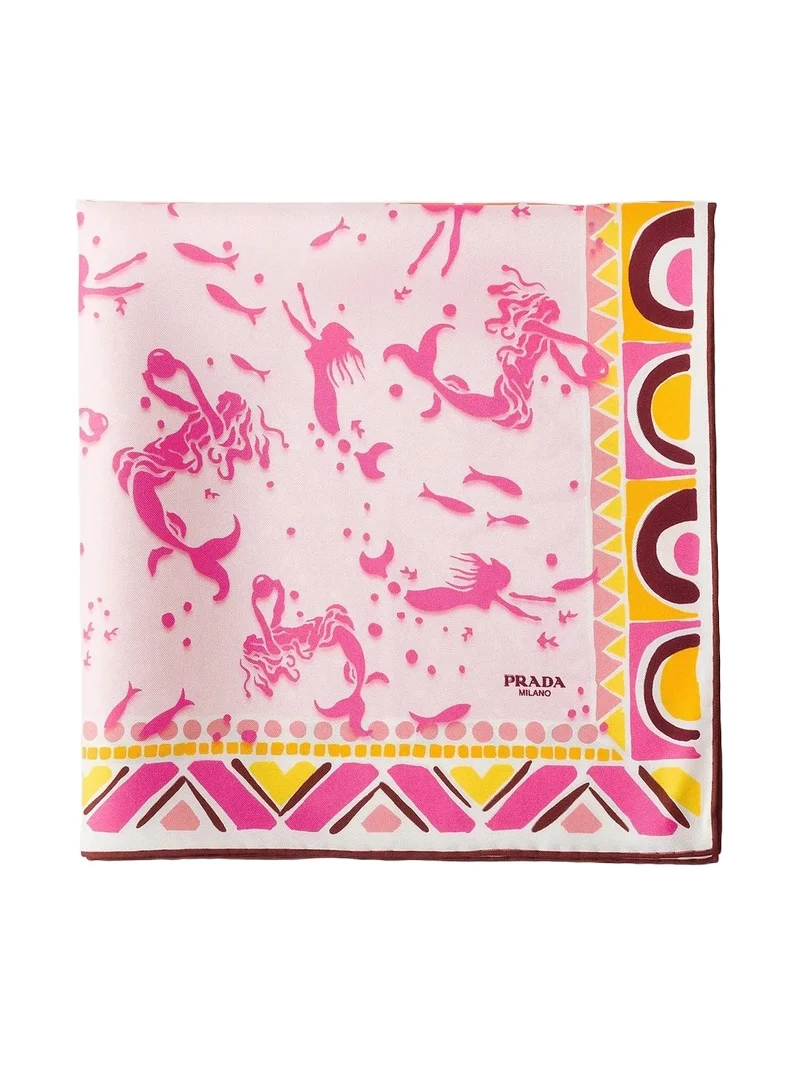 Women's Printed Silk Twill Scarf Women's Printed Silk Twill Scarf