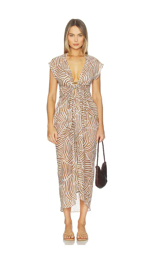 Vix Swimwear Sasha Long Cover Up Dress | Image 1 Vix Swimwear Sasha Long Cover Up Dress | Image 1