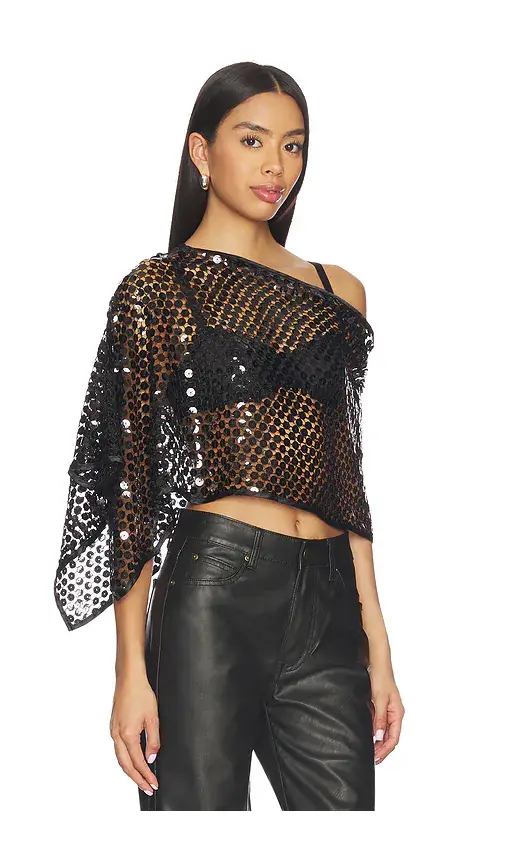 Jaded London Sequin Cape Top | Thumbnail 2 Jaded London Sequin Cape Top | Thumbnail 2