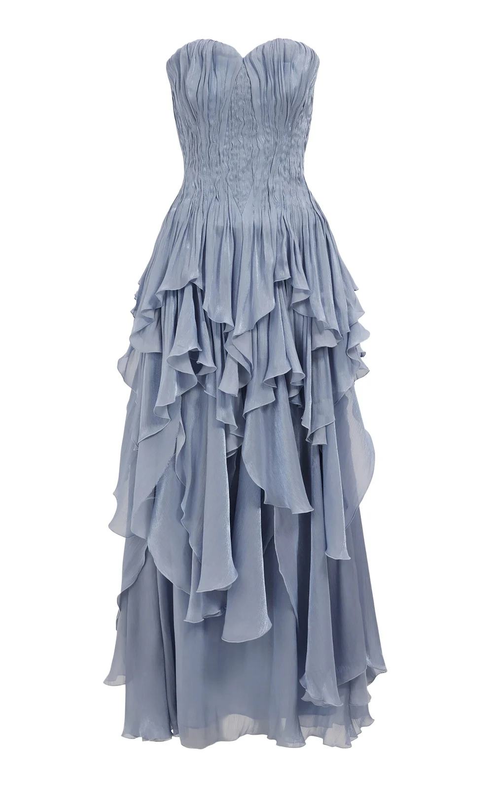 Gleam Ruched Organza Gown Gleam Ruched Organza Gown