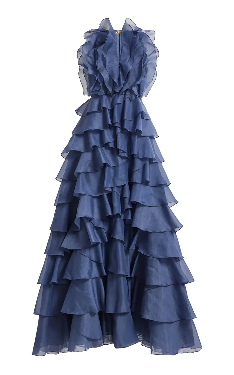 Aje Cleo Ruffled Organza Gown | Thumbnail 3 Aje Cleo Ruffled Organza Gown | Thumbnail 3