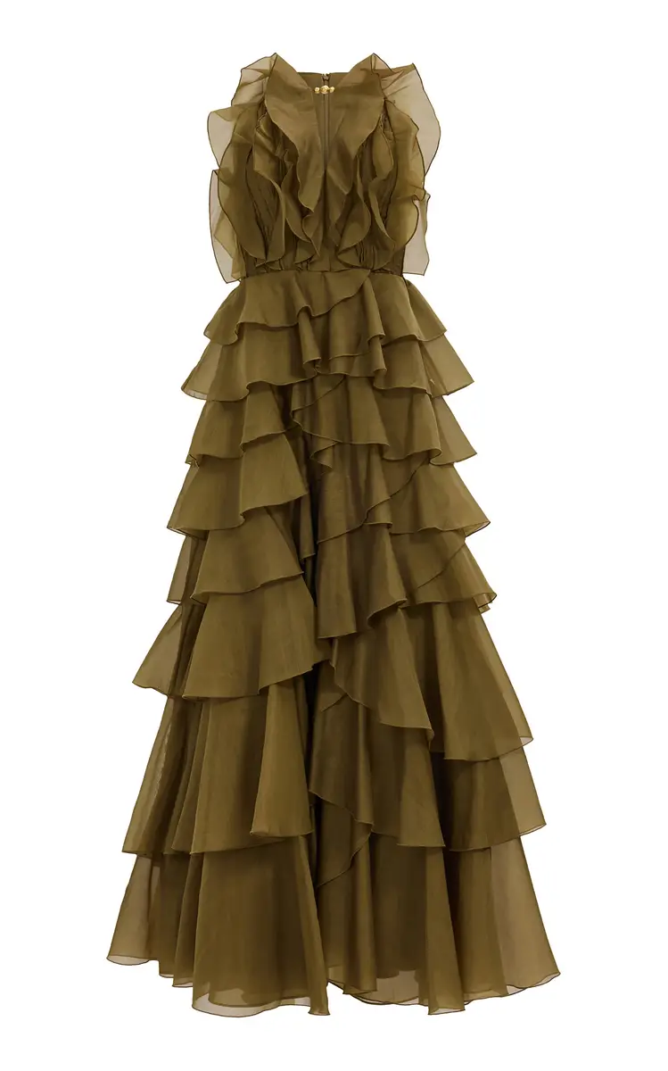 Aje Cleo Ruffled Organza Gown | Image 1 Aje Cleo Ruffled Organza Gown | Image 1