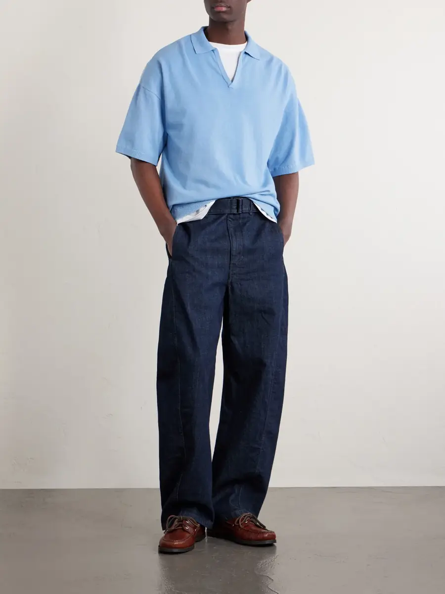 Blue Blue Japan Knitted Polo Shirt - Men | Thumbnail 2
