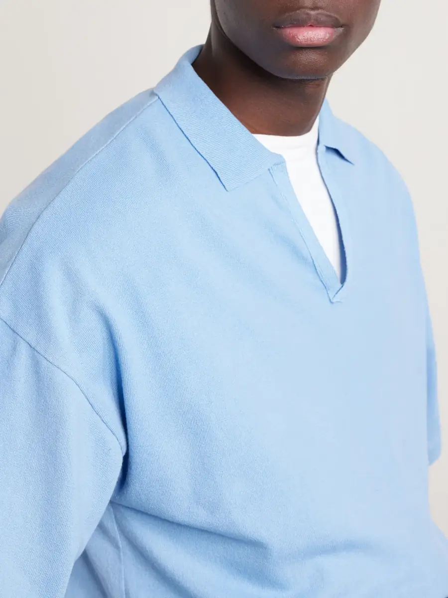 Blue Blue Japan Knitted Polo Shirt - Men | Thumbnail 5