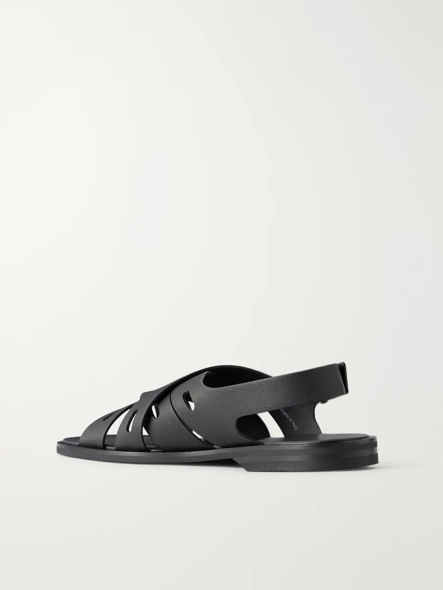 John Lobb Seaford Full-Grain Leather Sandals - Men | Thumbnail 4