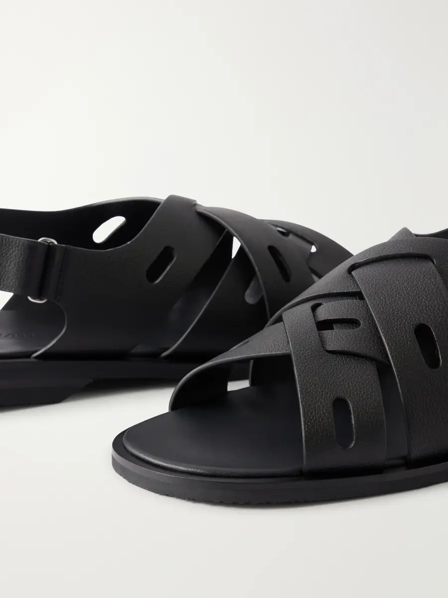 John Lobb Seaford Full-Grain Leather Sandals - Men | Thumbnail 5