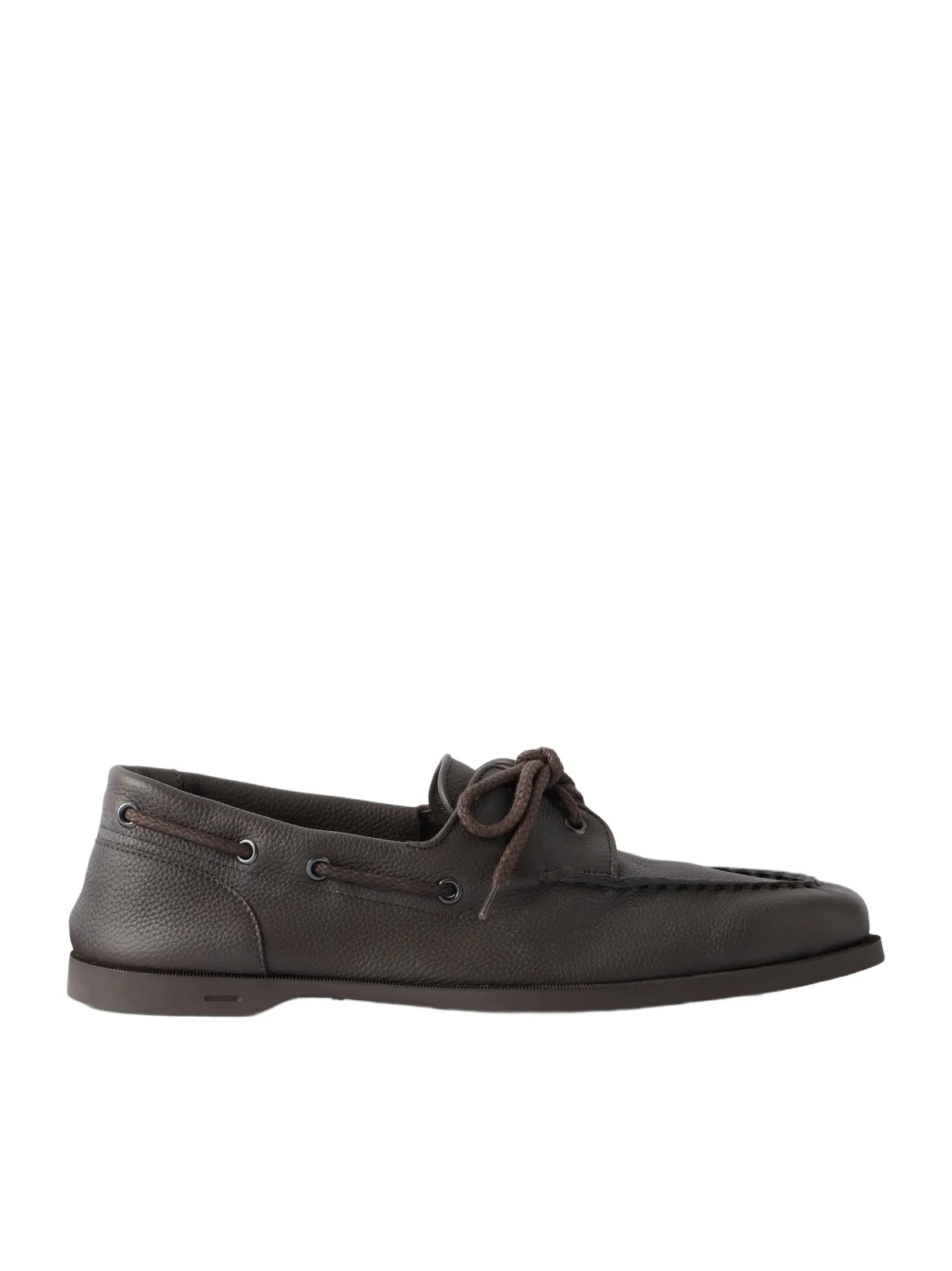 Foil Full-Grain Leather Boat Shoes - Men Foil Full-Grain Leather Boat Shoes - Men