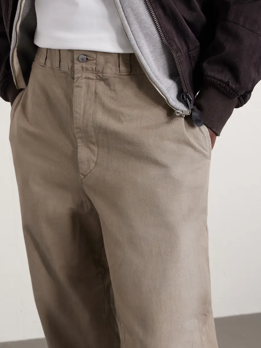 A.PRESSE Wide-Leg Cotton-Twill Trousers - Men | Thumbnail 5