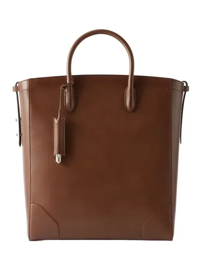 dunhill Century 33 Patina-Leather Tote Bag - Men