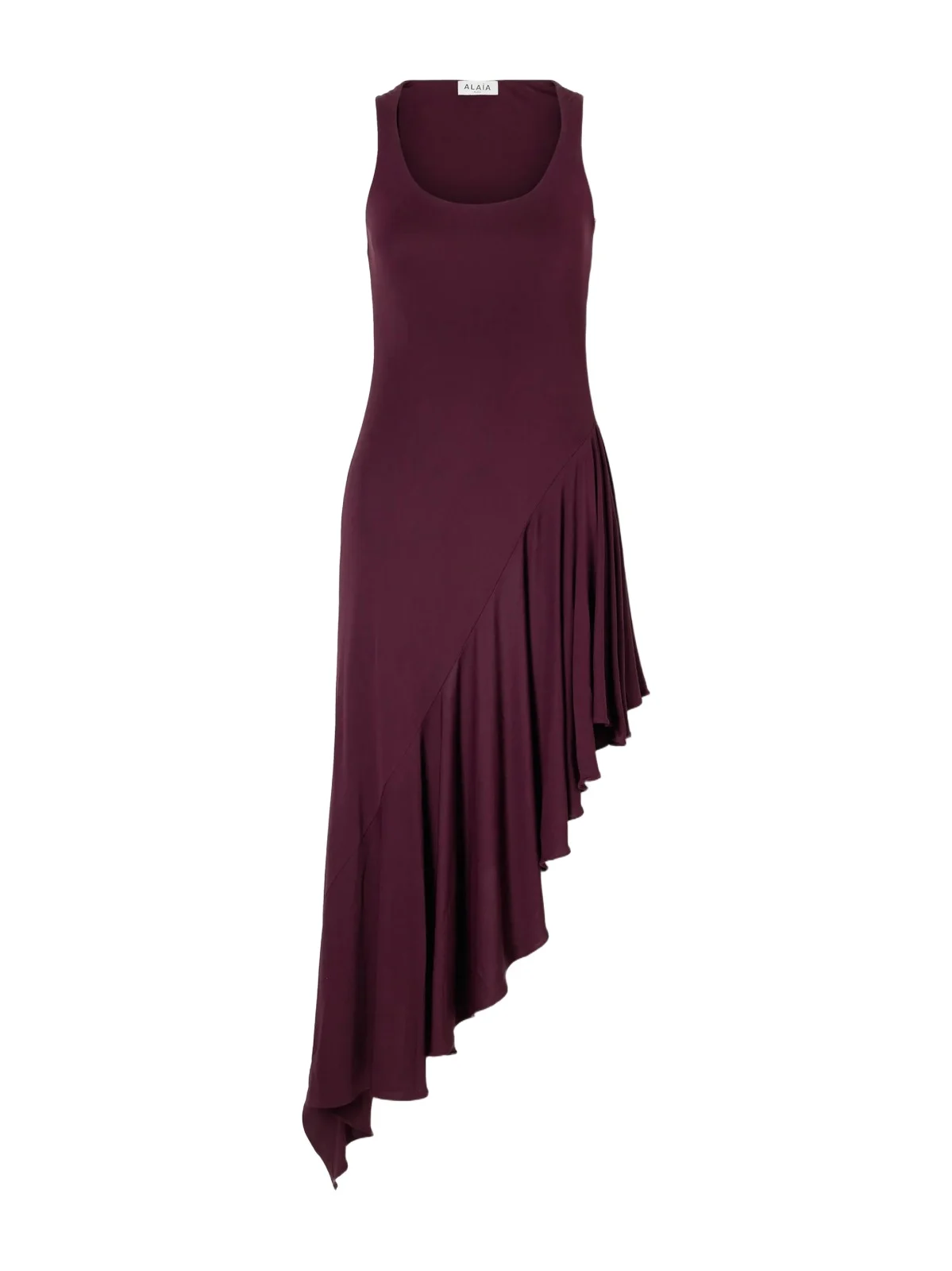 Asymmetrical Crepe-jersey Midi Dress