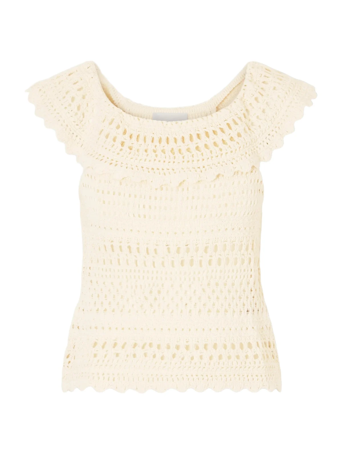 Zaelle Crochet-knit Cotton-blend Top Zaelle Crochet-knit Cotton-blend Top