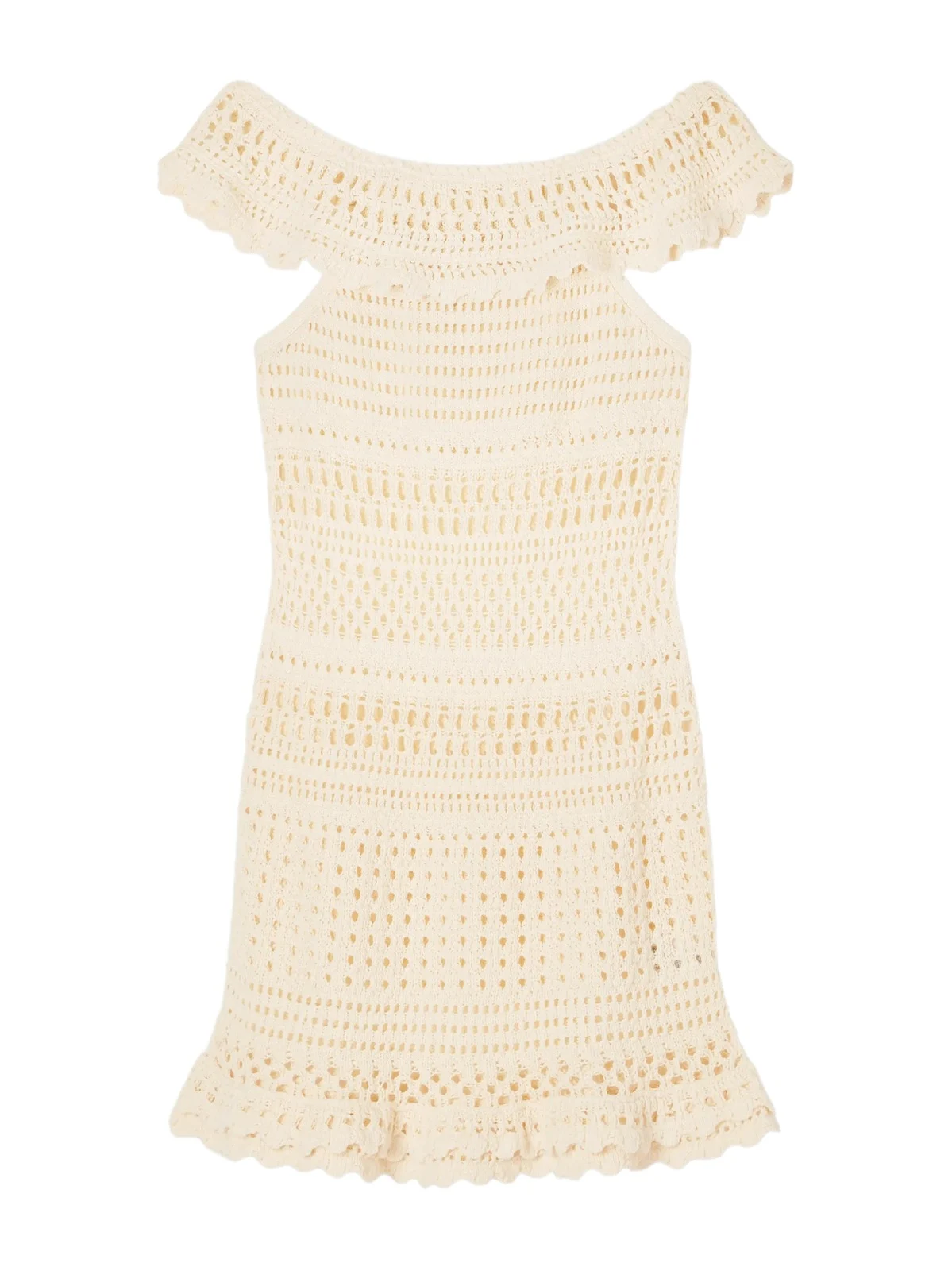 Zoa Crochet-knit Cotton-blend Mini Dress Zoa Crochet-knit Cotton-blend Mini Dress