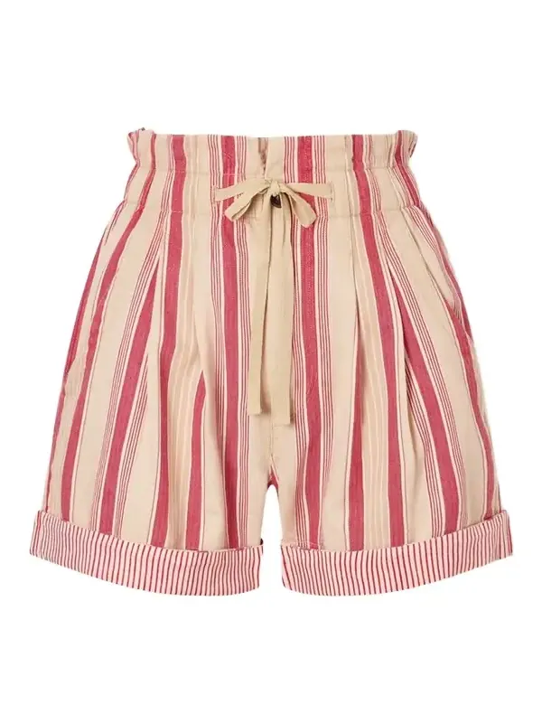 Nirma Pleated Cotton-twill Shorts Nirma Pleated Cotton-twill Shorts