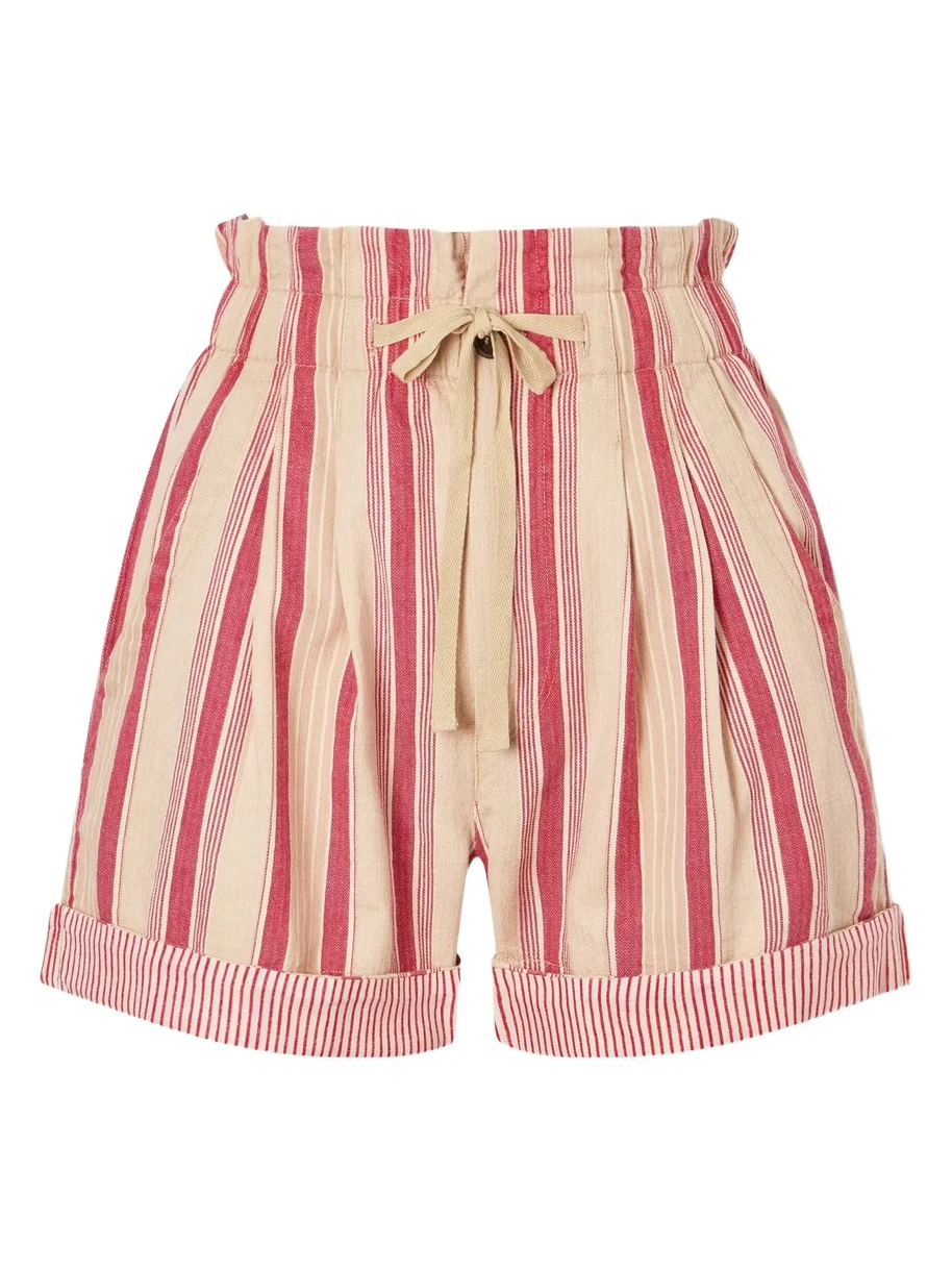 Nirma Pleated Cotton-twill Shorts Nirma Pleated Cotton-twill Shorts