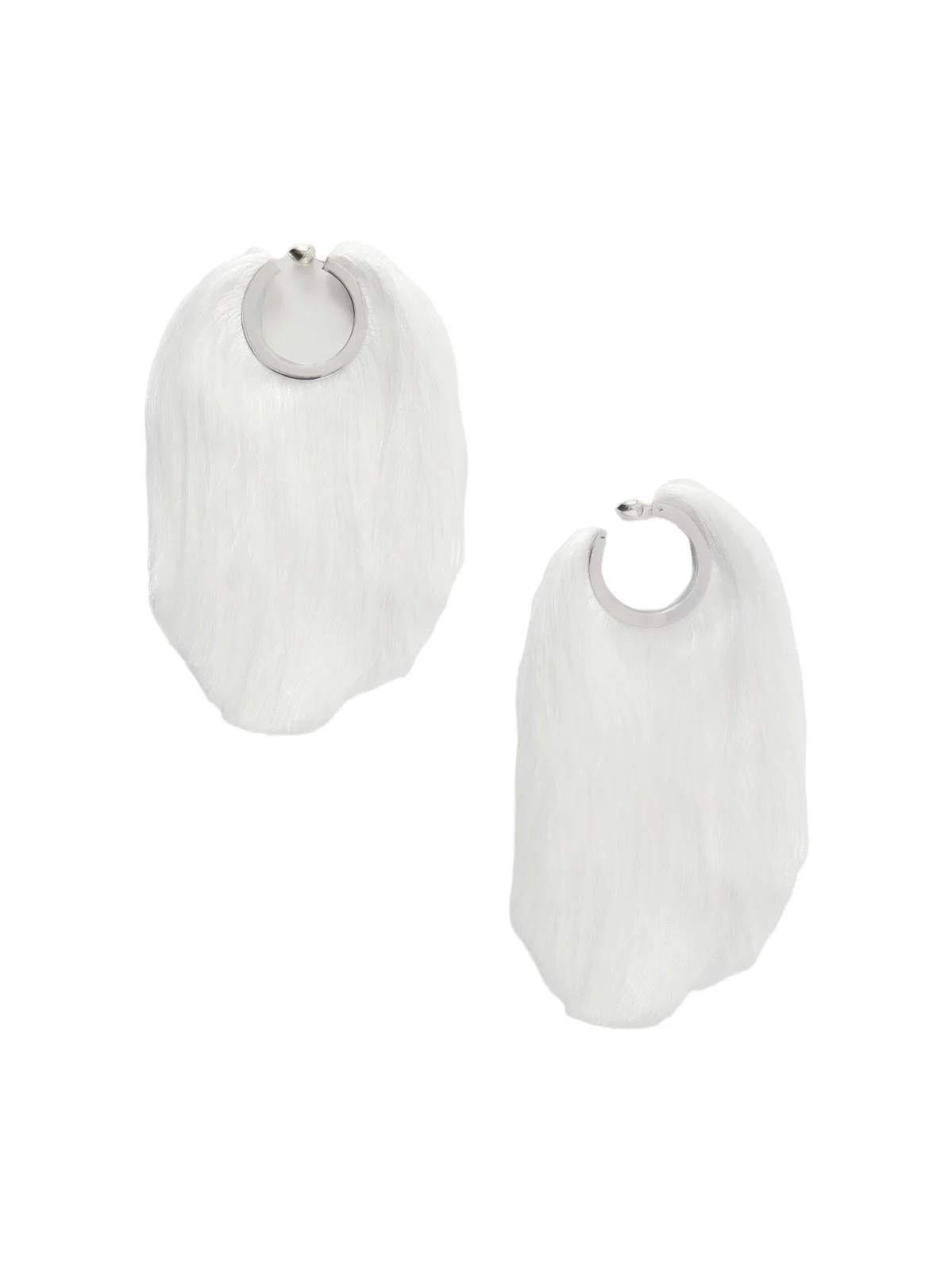 Fringed Silver-tone Earrings