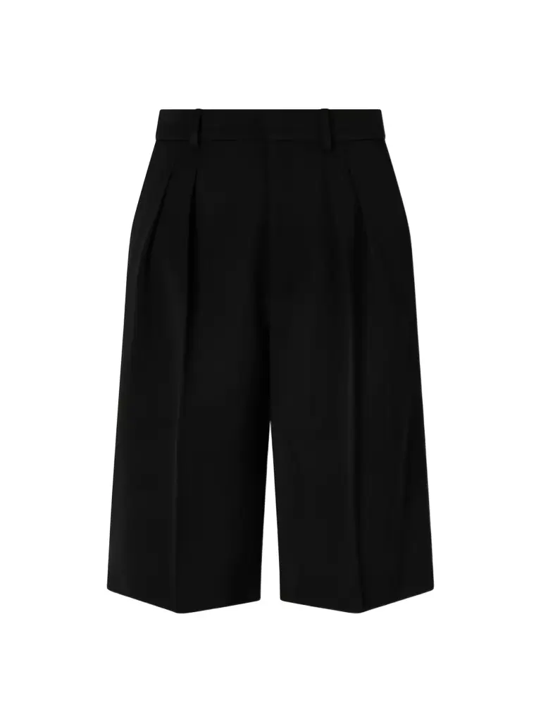 Saint Laurent Wool Straight-leg Capri Pants | Image 1 Saint Laurent Wool Straight-leg Capri Pants | Image 1