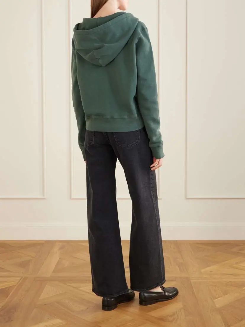 Nili Lotan Cotton-jersey Zip-up Hoodie | Thumbnail 4 Nili Lotan Cotton-jersey Zip-up Hoodie | Thumbnail 4