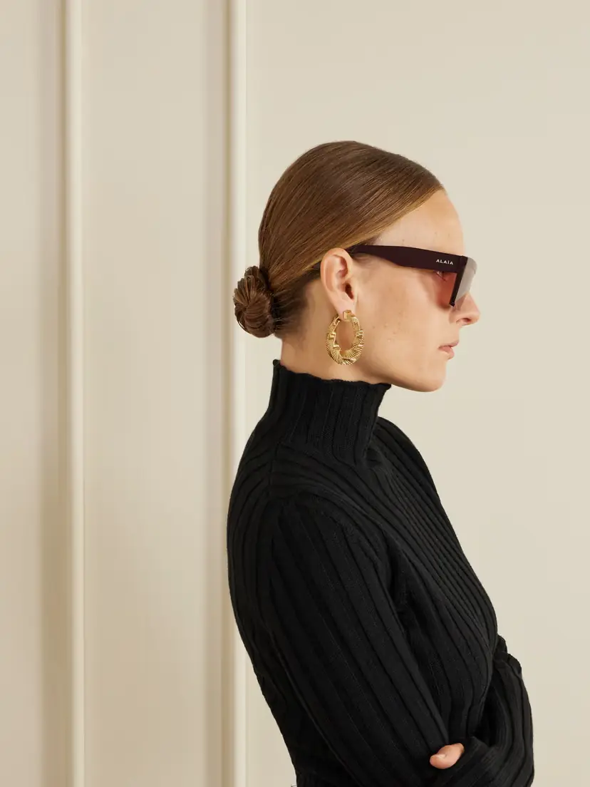 Alaïa D-frame Acetate Sunglasses | Thumbnail 4