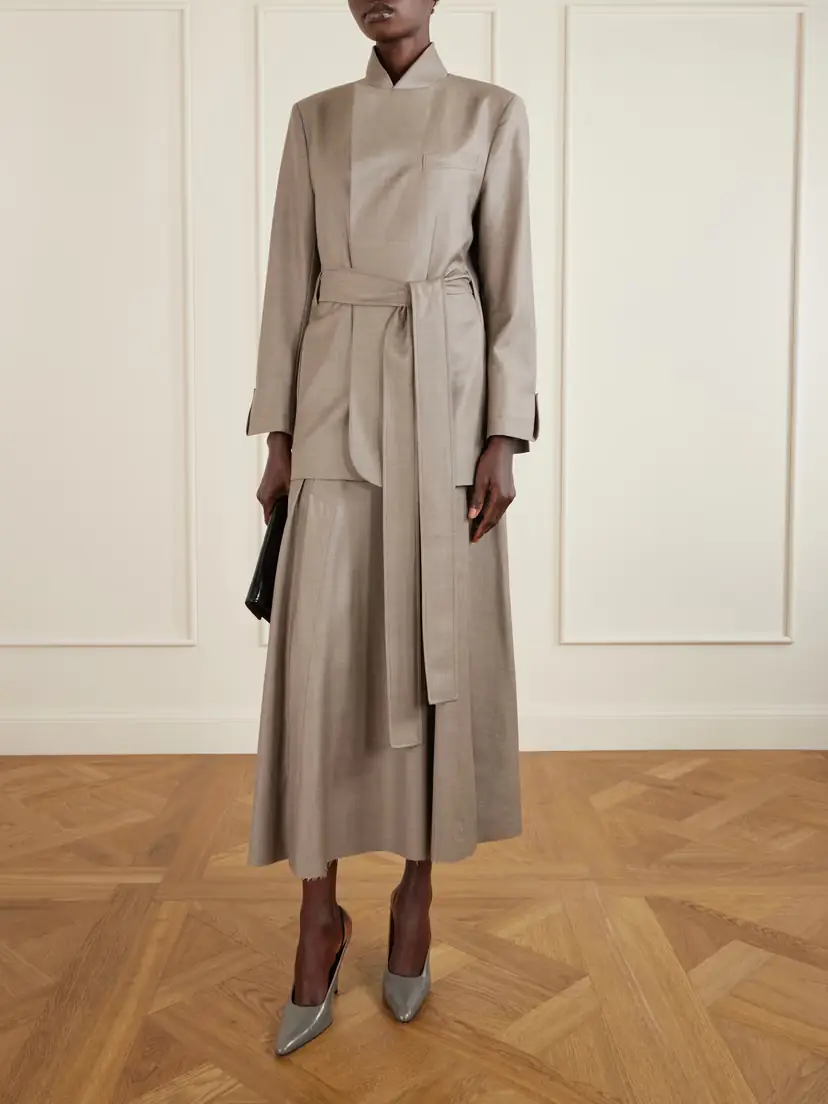 SASUPHI Lauren Belted Wool-twill Blazer | Thumbnail 2 SASUPHI Lauren Belted Wool-twill Blazer | Thumbnail 2