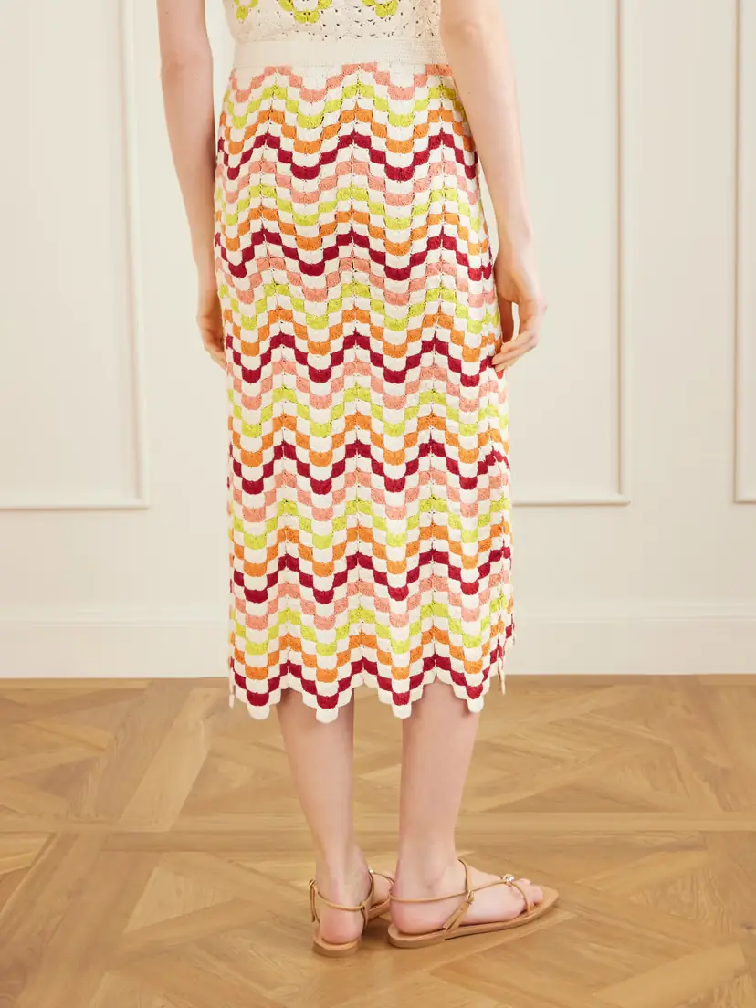 ESCVDO Safi Crocheted Cotton Midi Skirt | Thumbnail 3 ESCVDO Safi Crocheted Cotton Midi Skirt | Thumbnail 3