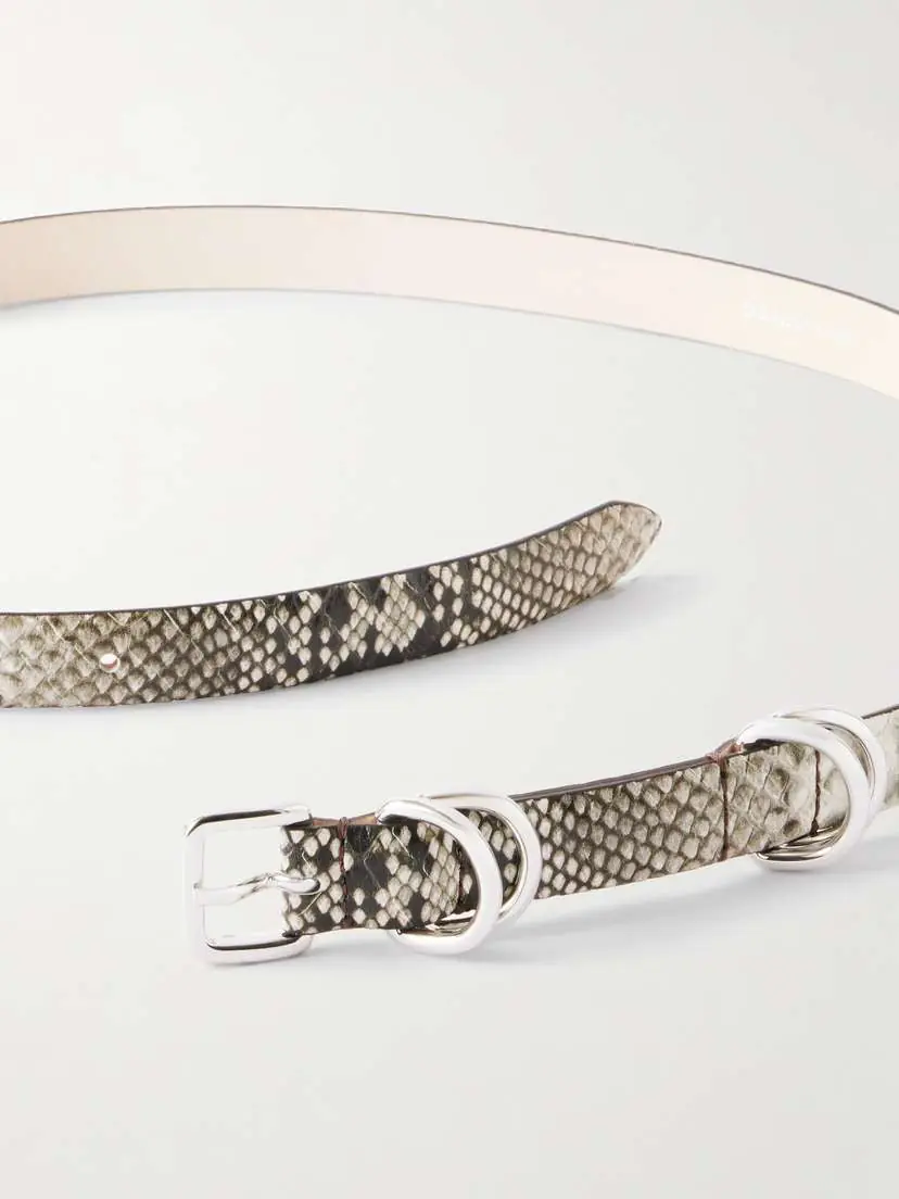 Déhanche Constance Snake-effect Leather Belt | Thumbnail 3 Déhanche Constance Snake-effect Leather Belt | Thumbnail 3