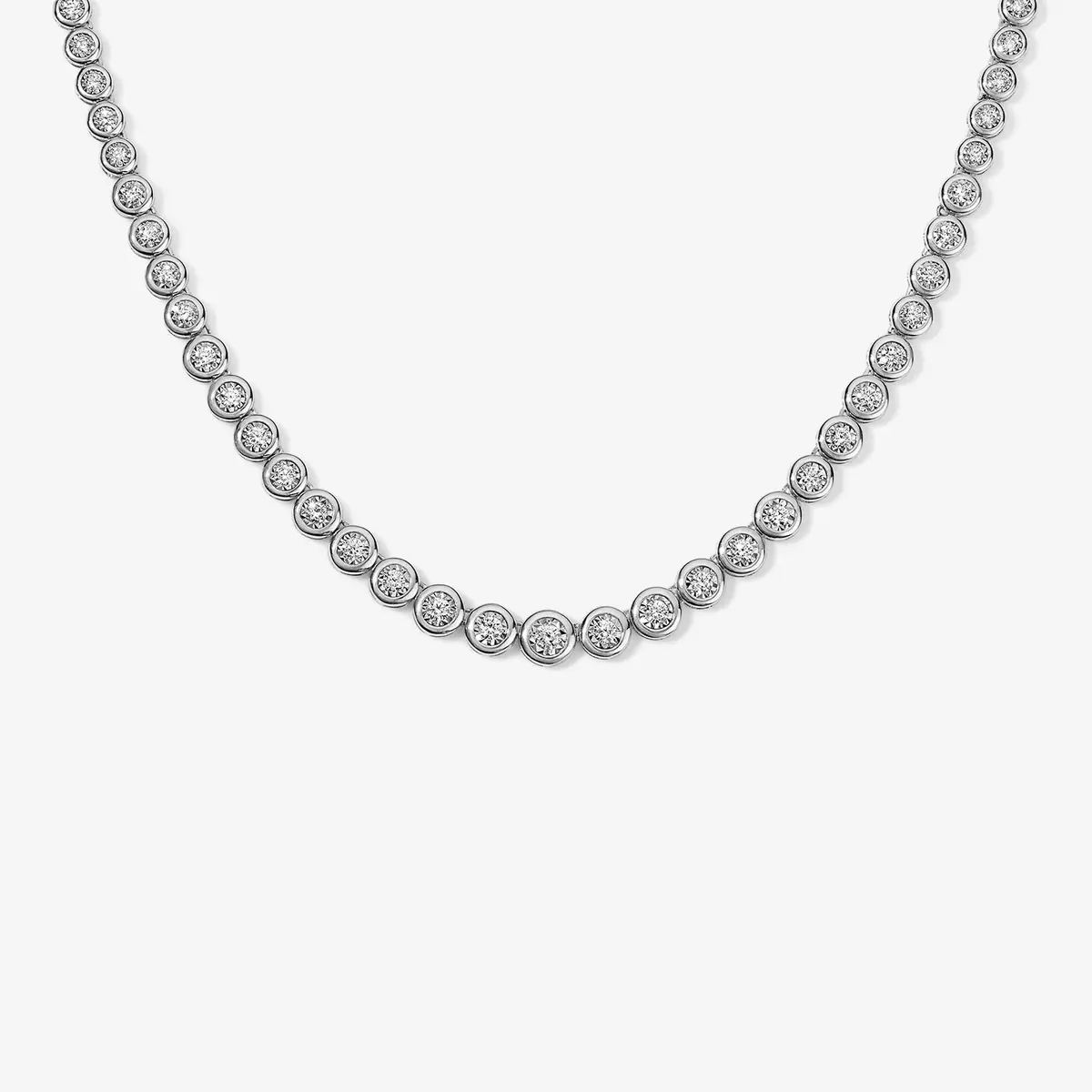 Stephanie Gottlieb Maya Graduated Illusion Tennis Necklace | Thumbnail 2 Stephanie Gottlieb Maya Graduated Illusion Tennis Necklace | Thumbnail 2