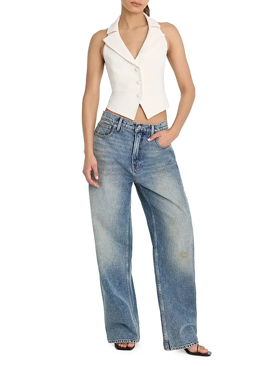 GOOD AMERICAN Women's Halter Suit Vest | Thumbnail 2 GOOD AMERICAN Women's Halter Suit Vest | Thumbnail 2