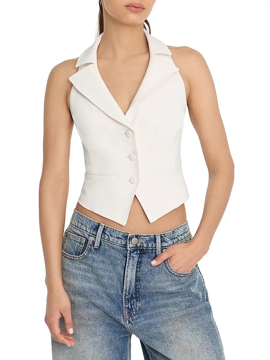 GOOD AMERICAN Women's Halter Suit Vest | Thumbnail 3 GOOD AMERICAN Women's Halter Suit Vest | Thumbnail 3