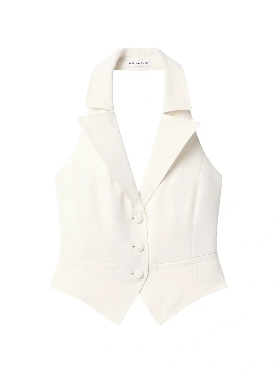 GOOD AMERICAN Women's Halter Suit Vest