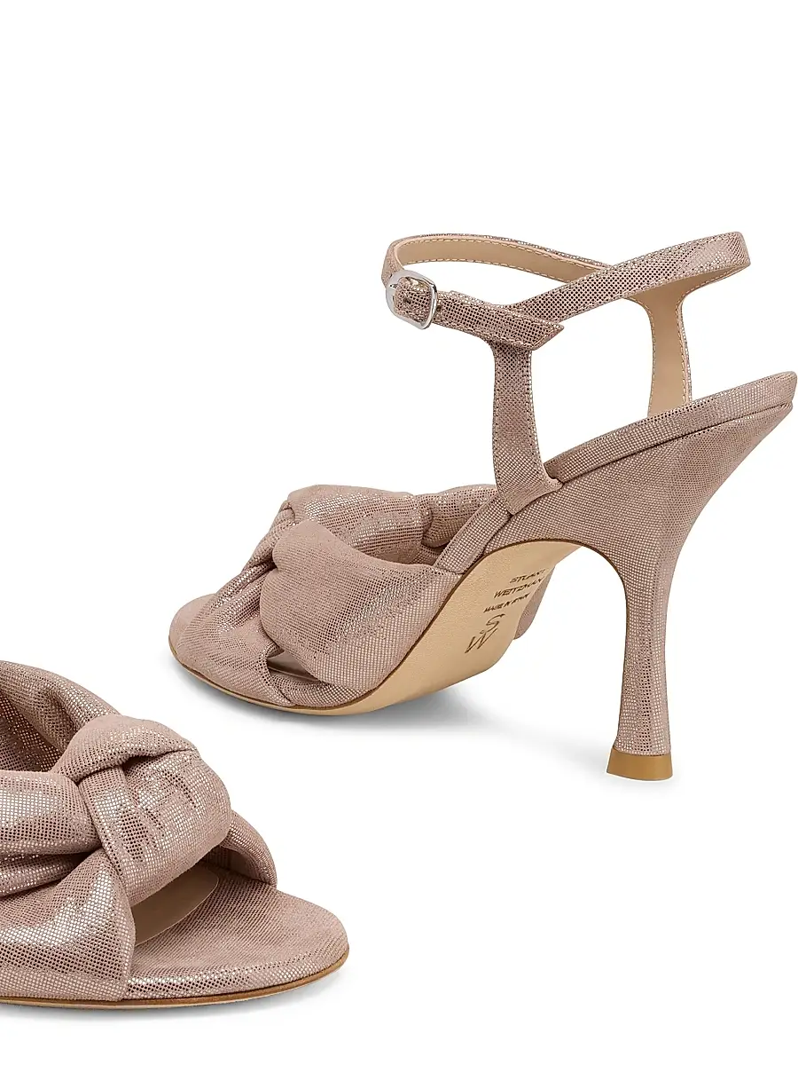 Stuart Weitzman Women's Soplaya 100MM Leather Ankle-Wrap Sandals | Thumbnail 5 Stuart Weitzman Women's Soplaya 100MM Leather Ankle-Wrap Sandals | Thumbnail 5